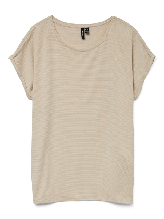 VMLAVA GLITTER SS TOP STRIPE GA