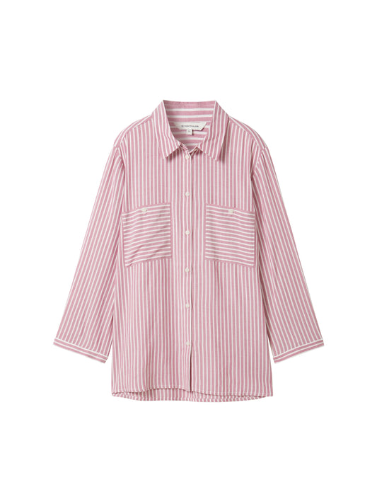 Gestreifte Bluse mit LENZING(TM) ECOVERO(TM)