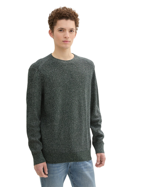 Strickpullover in Melange Optik