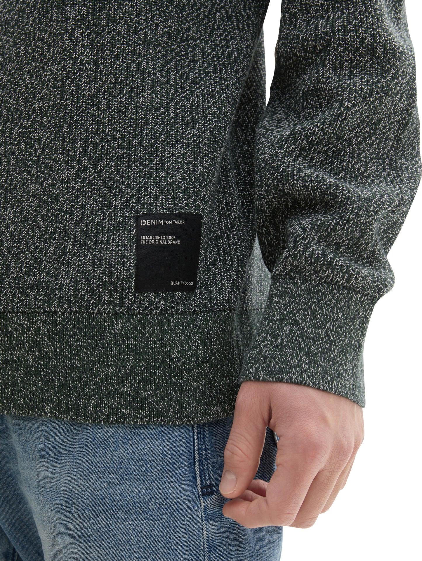 Strickpullover in Melange Optik