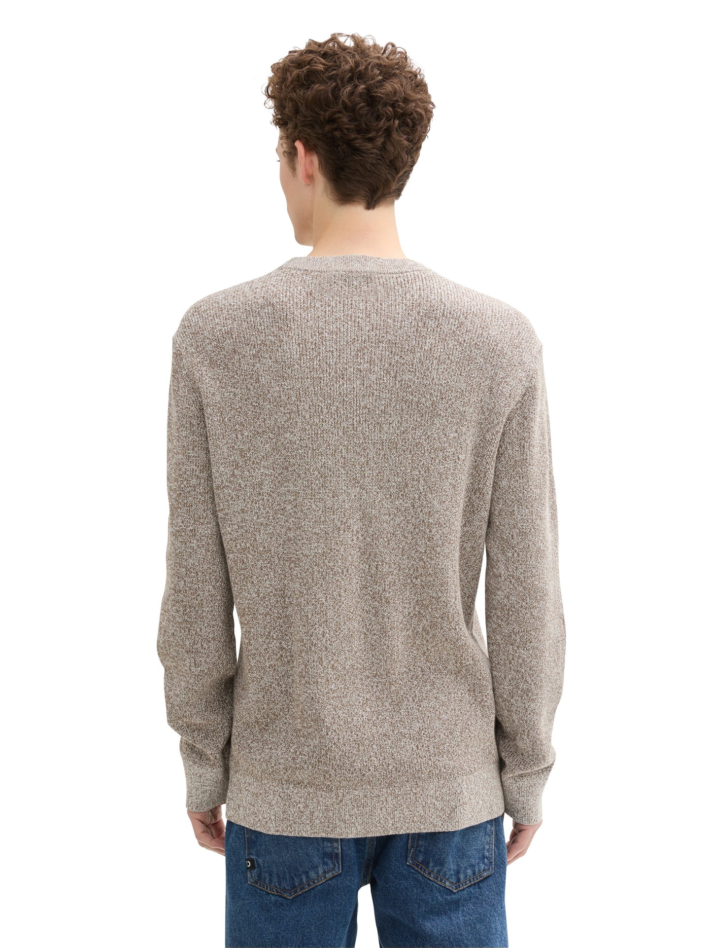 Strickpullover in Melange Optik