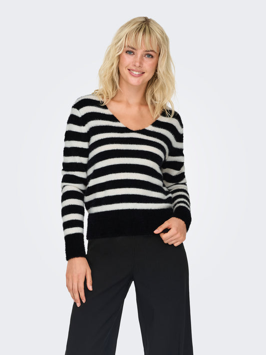 ONLELLA PIUMO LS V-NECK KNT
