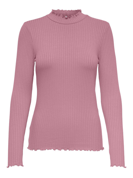 JDYFRANSISKA L/S HIGHNECK TOP JRS NOOS