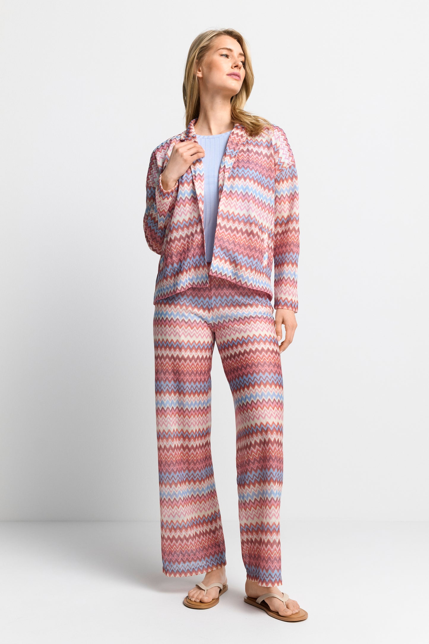 knit oversized blazer