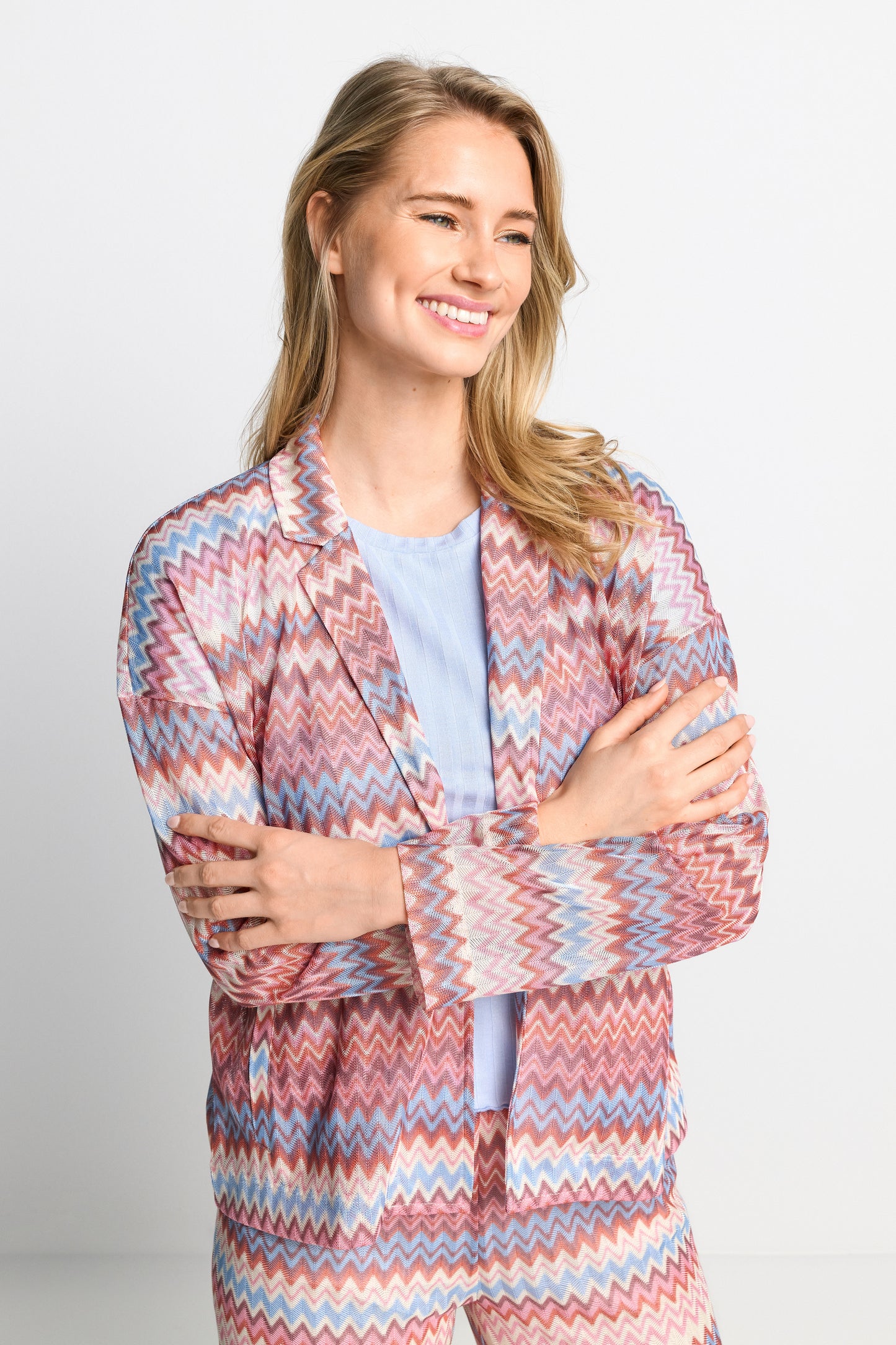 knit oversized blazer