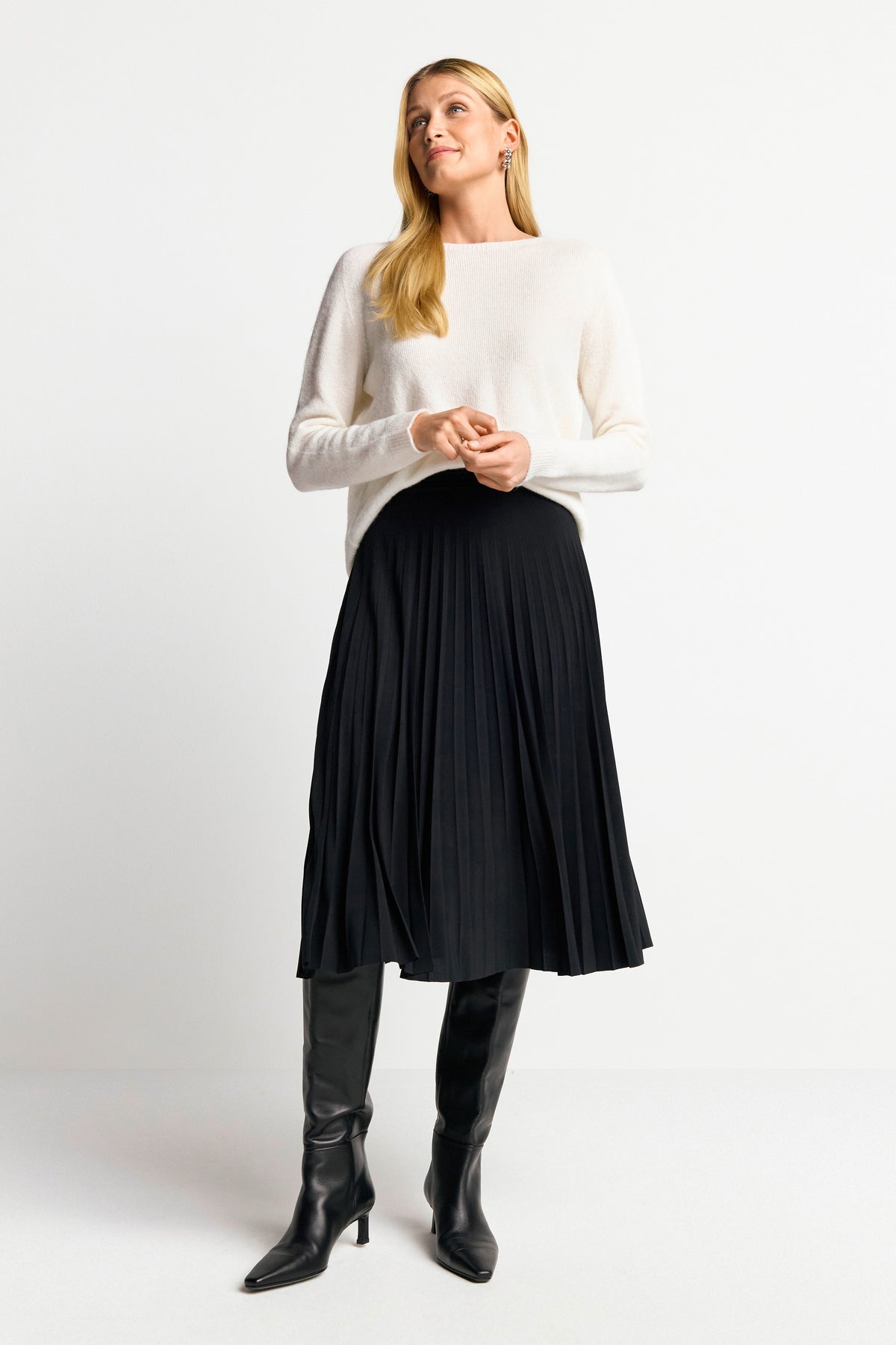 midi plissee skirt