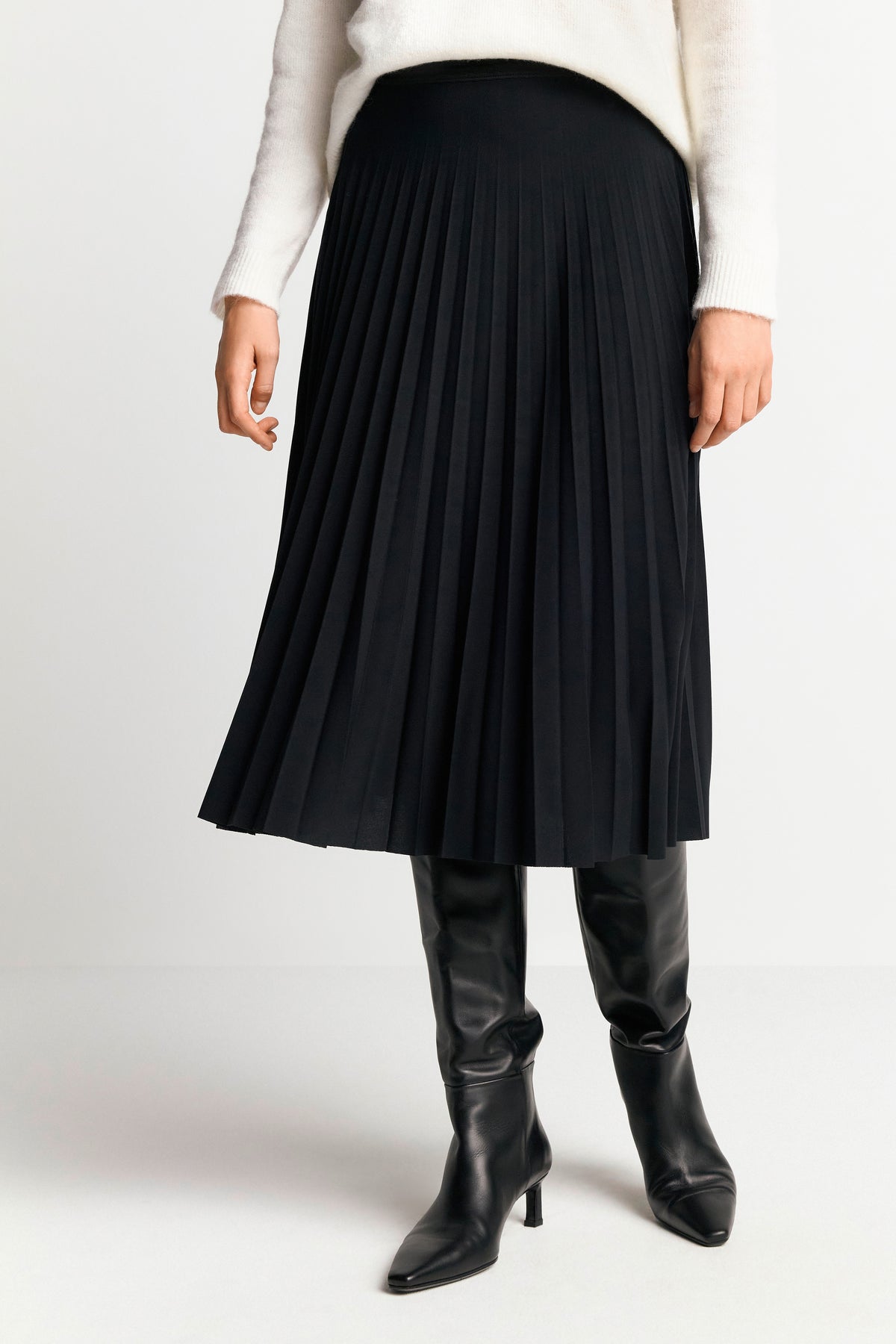 midi plissee skirt