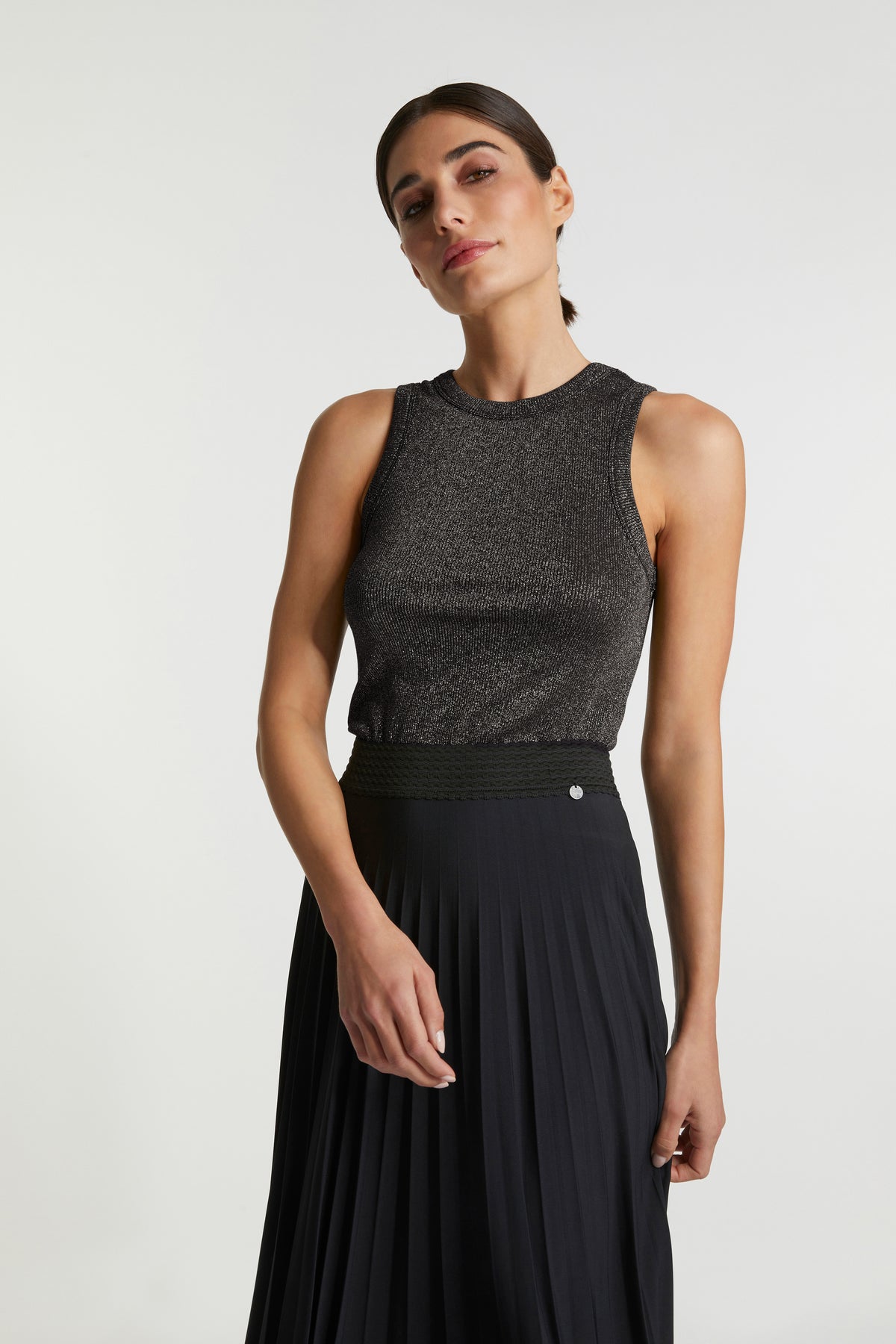midi plissee skirt