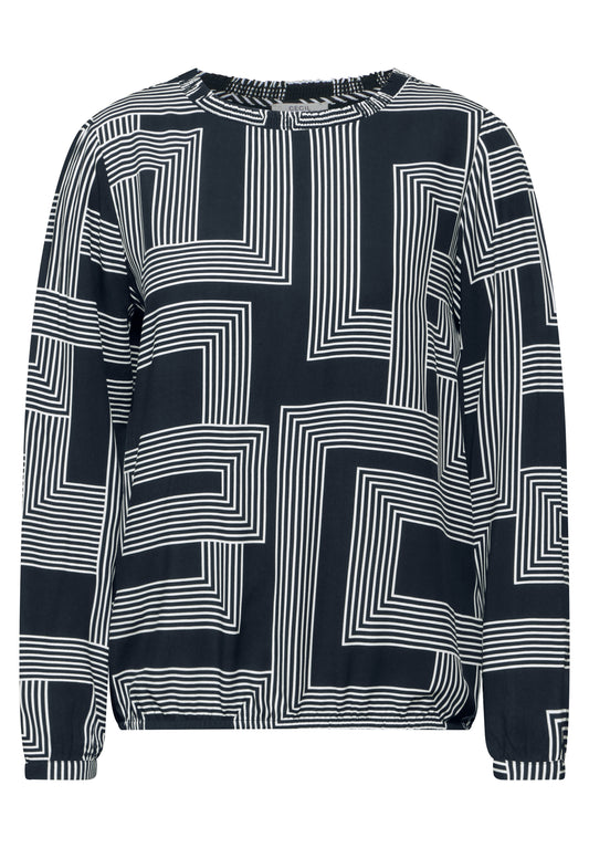 Bluse mit Smock-Detail