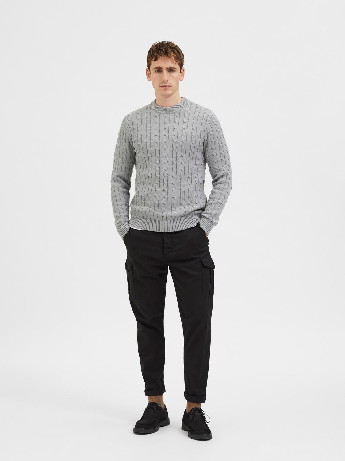 SLHRYAN STRUCTURE CREW NECK