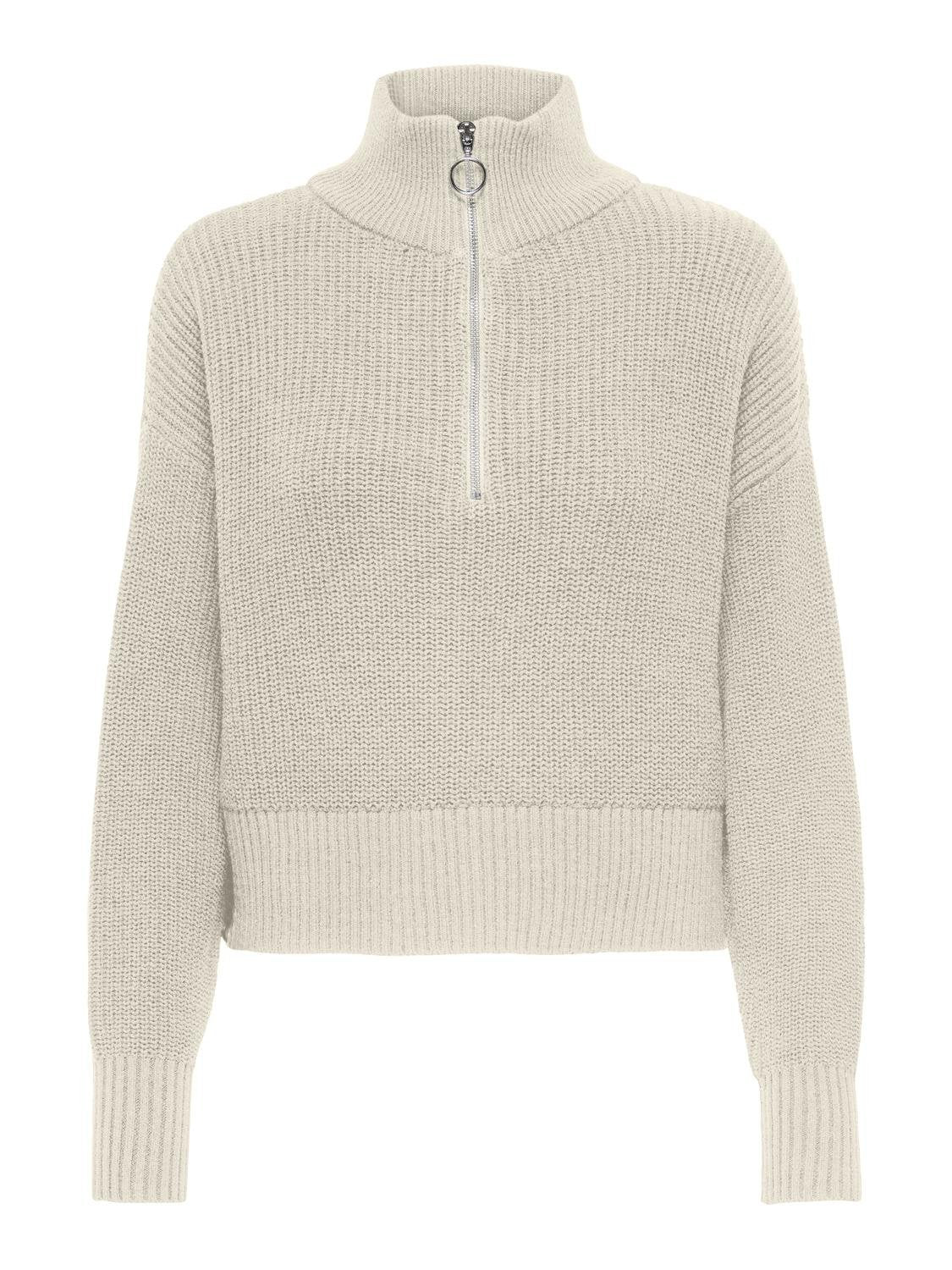 ONLFOLLY LS HIGH NECK HALF ZIP KNT