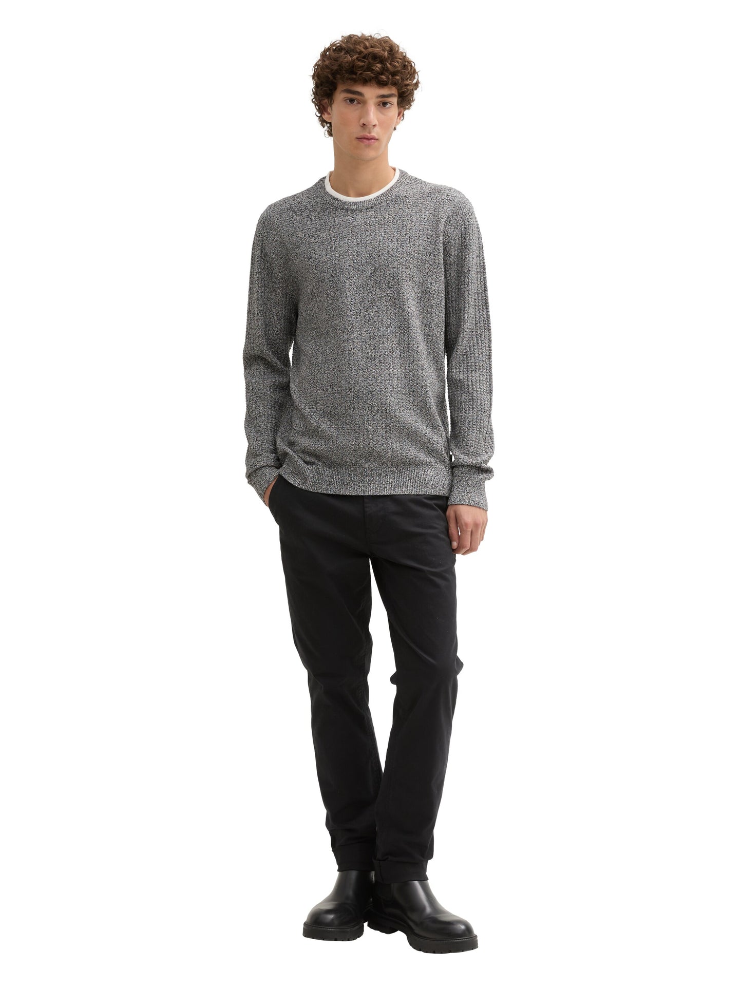 Strickpullover im 2-in-1-Look