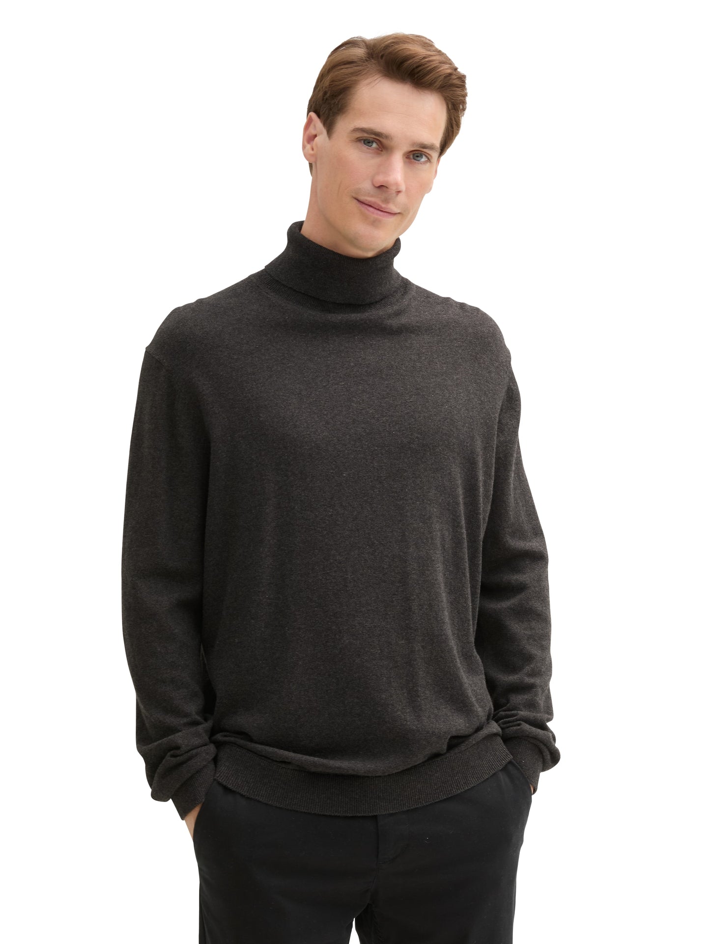 Rollkragenpullover mit Cashmere
