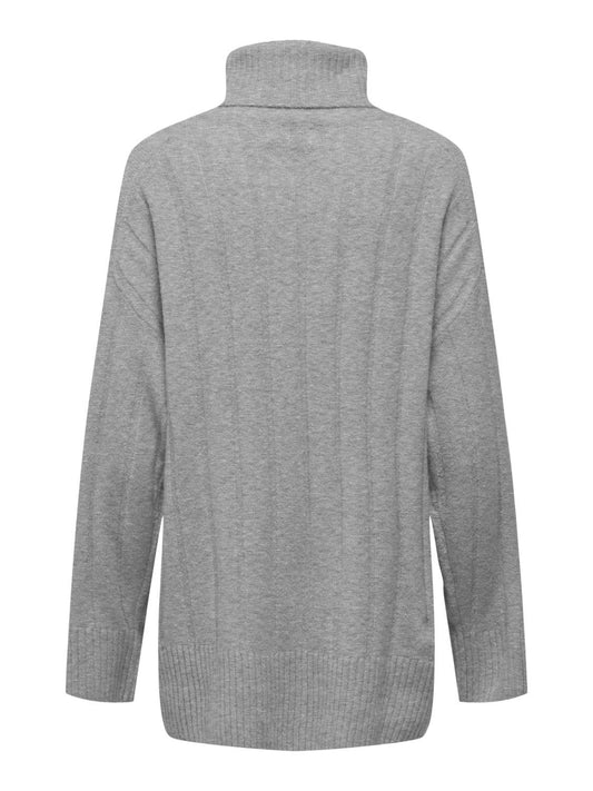 ONLJEANETT LIFE L/S RIB ROLLNECK CC KNT
