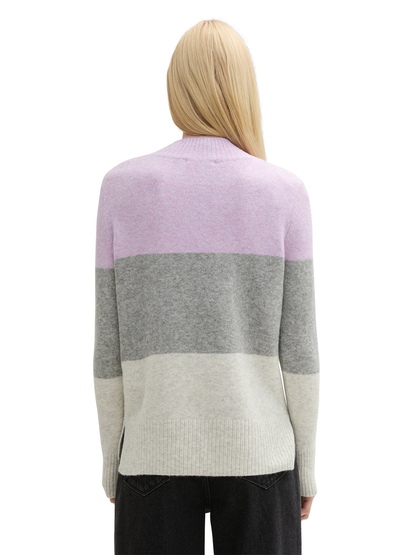 Strickpullover mit Colour Blocking