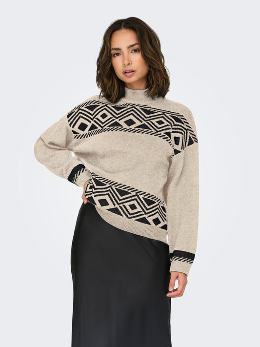 ONLVICTORIA L/S PULLOVER KNT NOOS