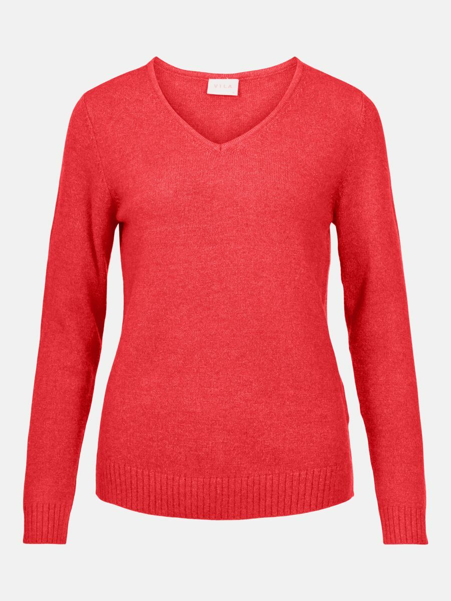 VIRIL V-NECK L/S  KNIT TOP - NOOS