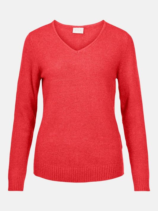 VIRIL V-NECK L/S  KNIT TOP - NOOS