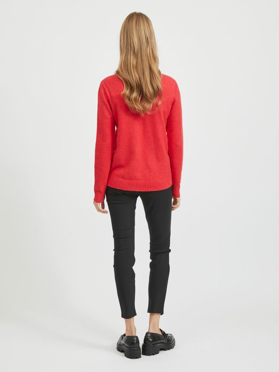VIRIL V-NECK L/S  KNIT TOP - NOOS