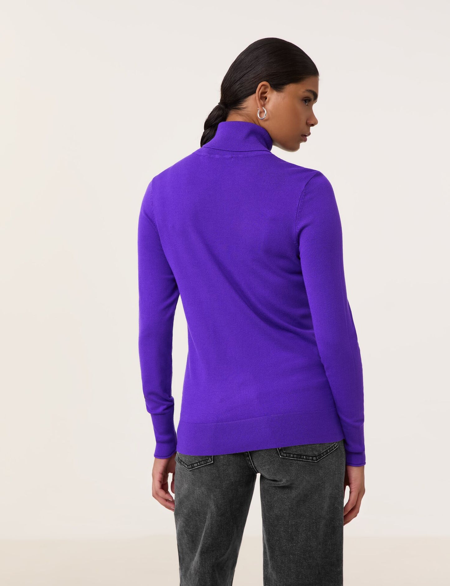 Basic Pullover mit Rollkragen