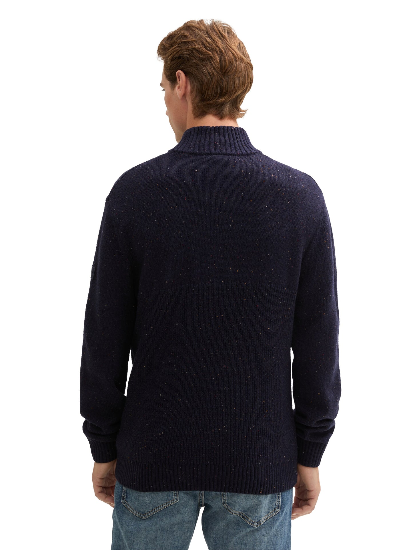 Troyer Pullover mit Strukturmix