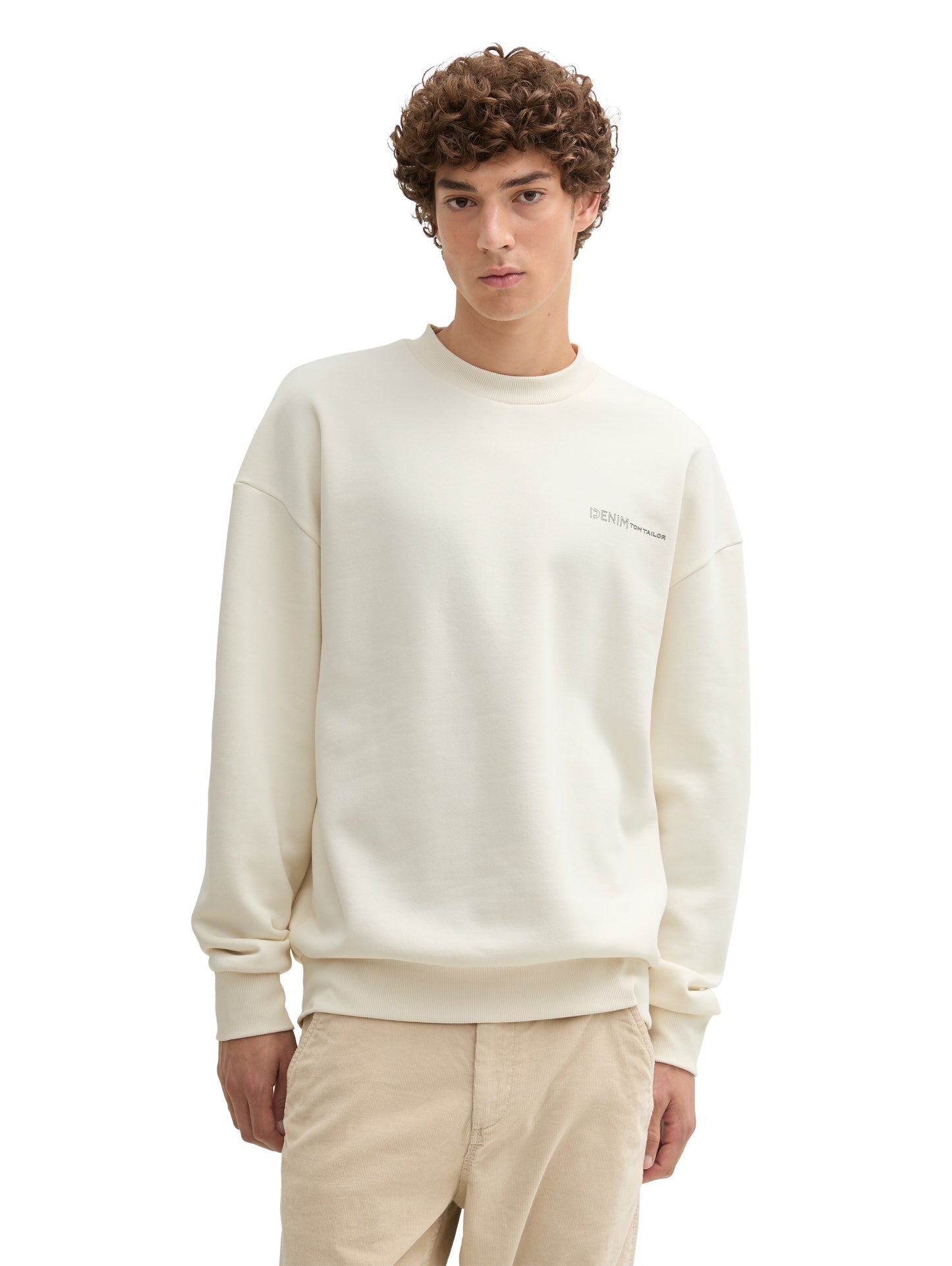 Relaxed Sweatshirt mit Textprint