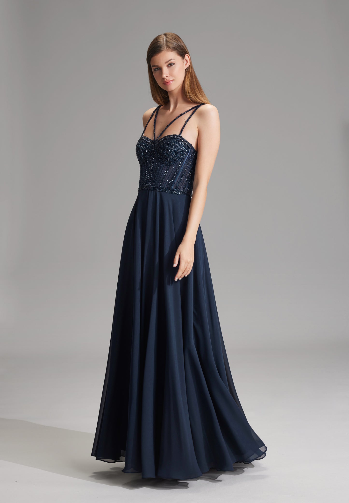 Corsagenkleid im See-Through-Look