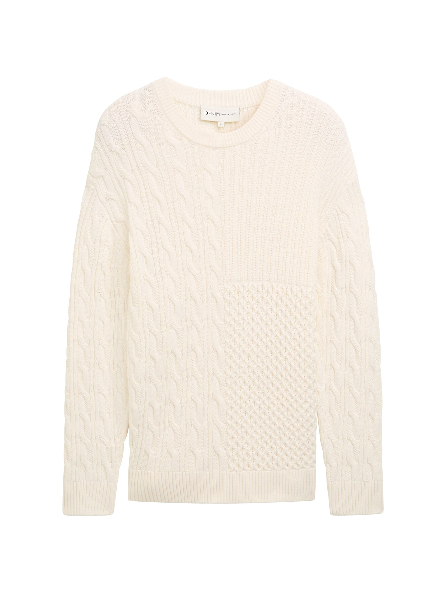 Relaxed Pullover mit Zopfmuster