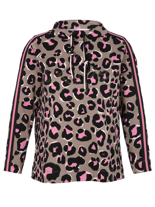 Sweatshirt Kragen 1/1 Arm Druck