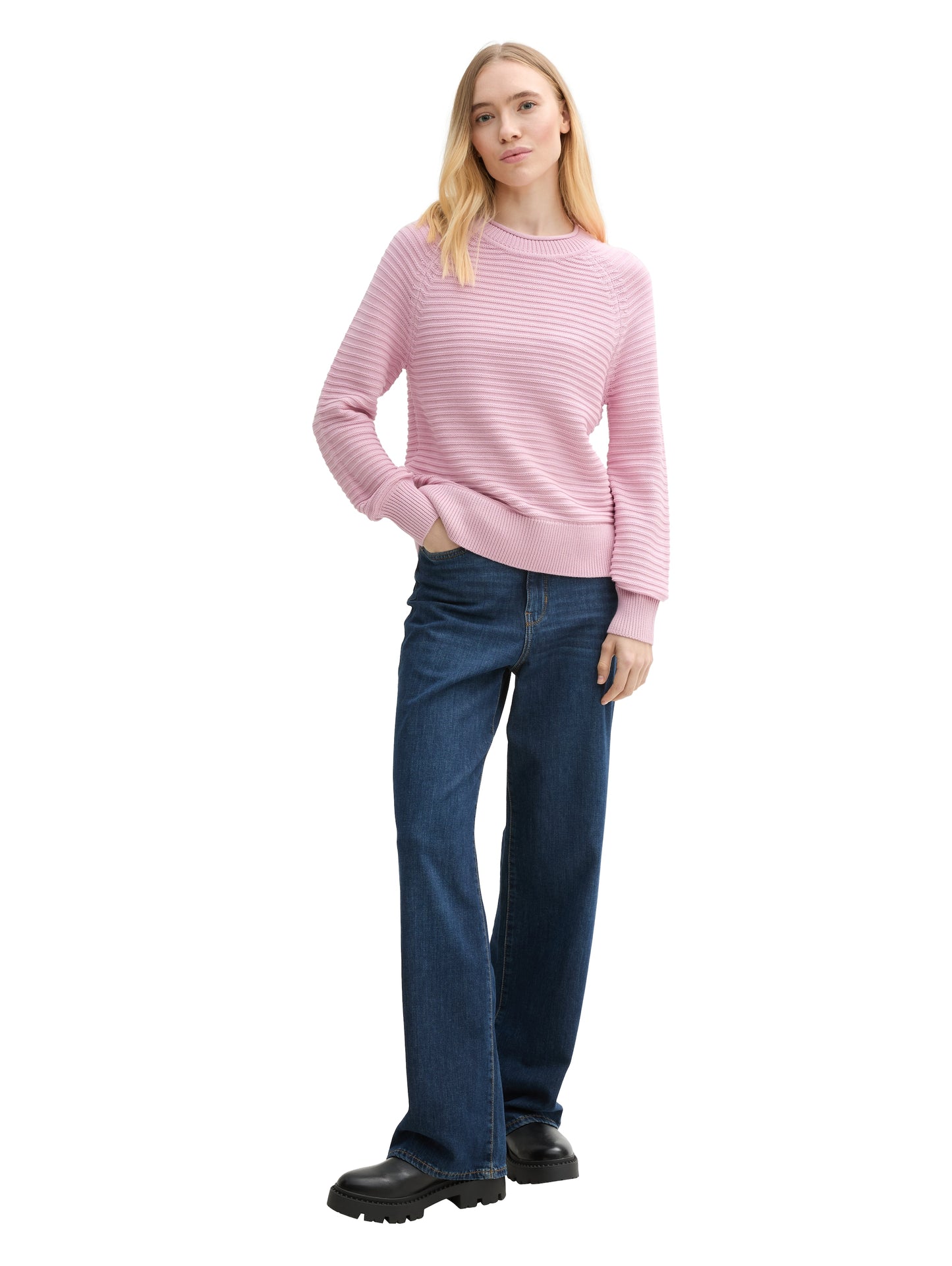 Strickpullover mit Struktur