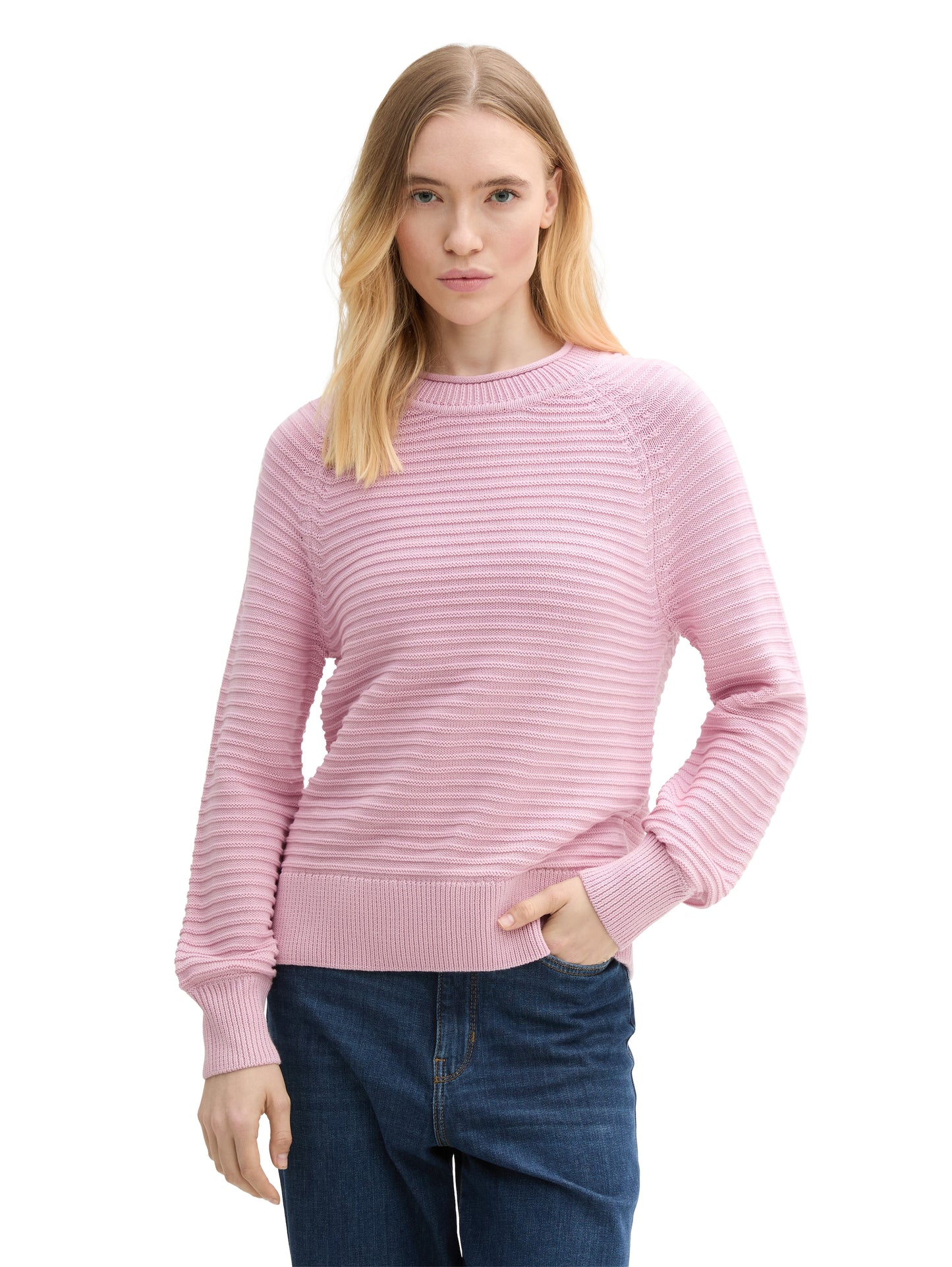 Strickpullover mit Struktur