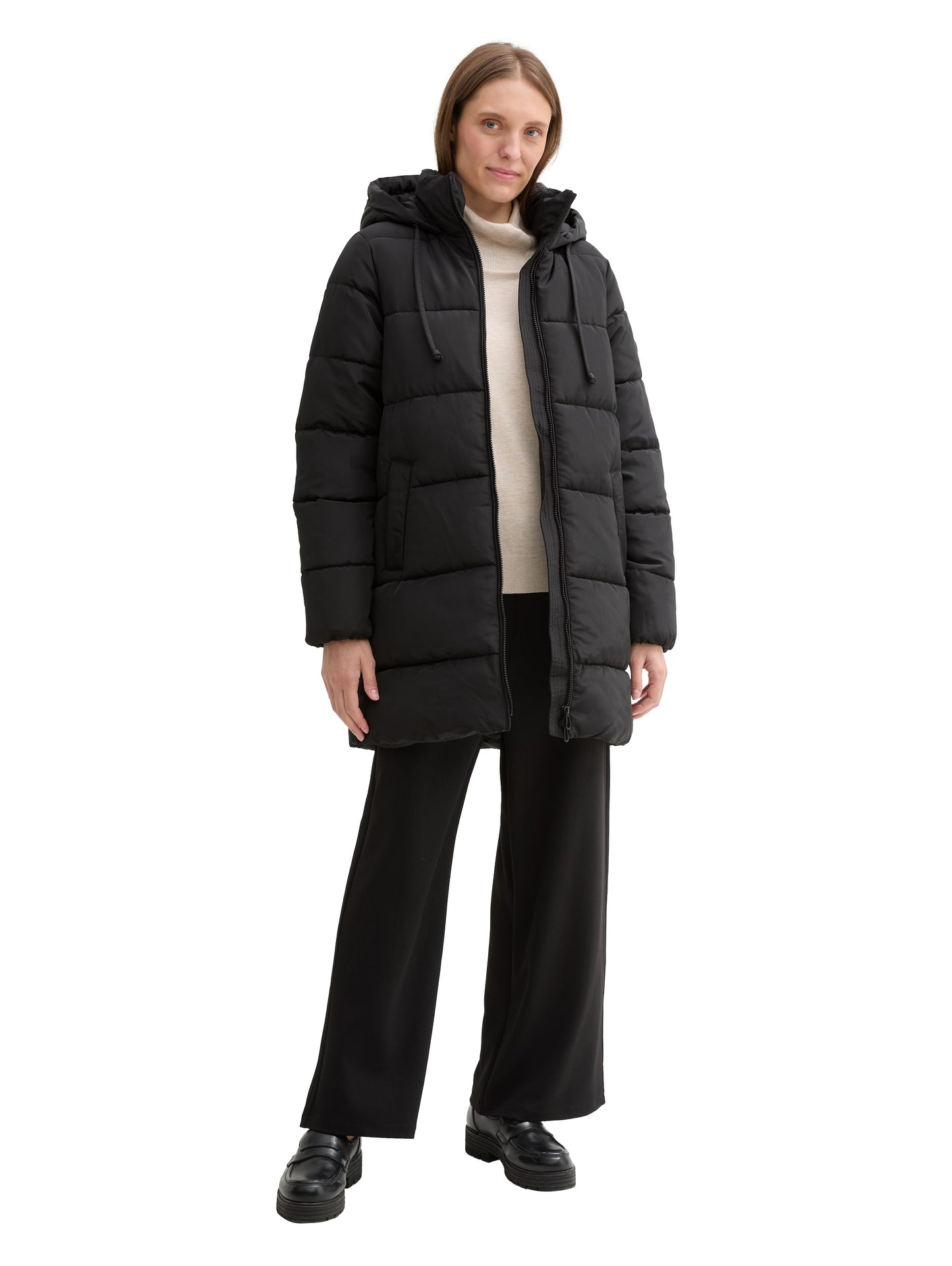 Puffer Parka mit Kapuze