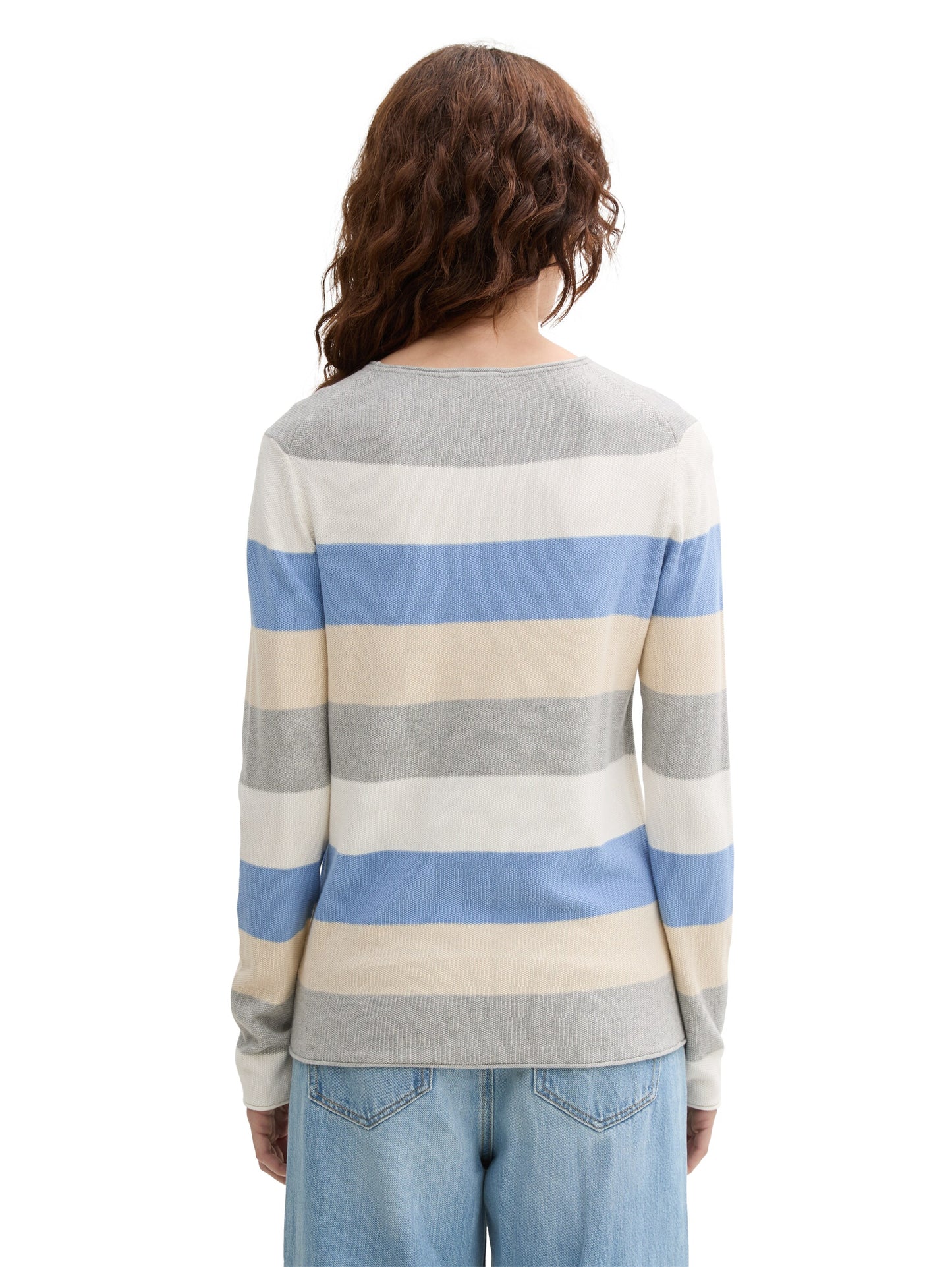Gestreifter Strickpullover
