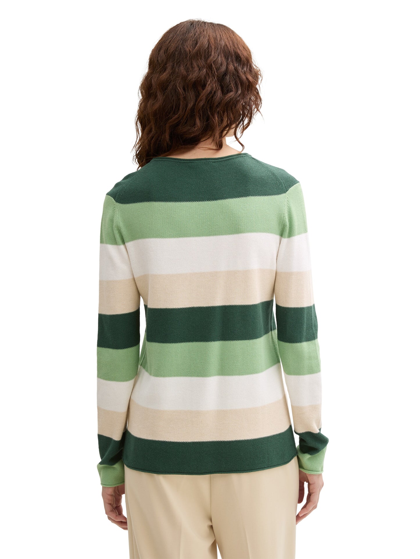 Gestreifter Strickpullover
