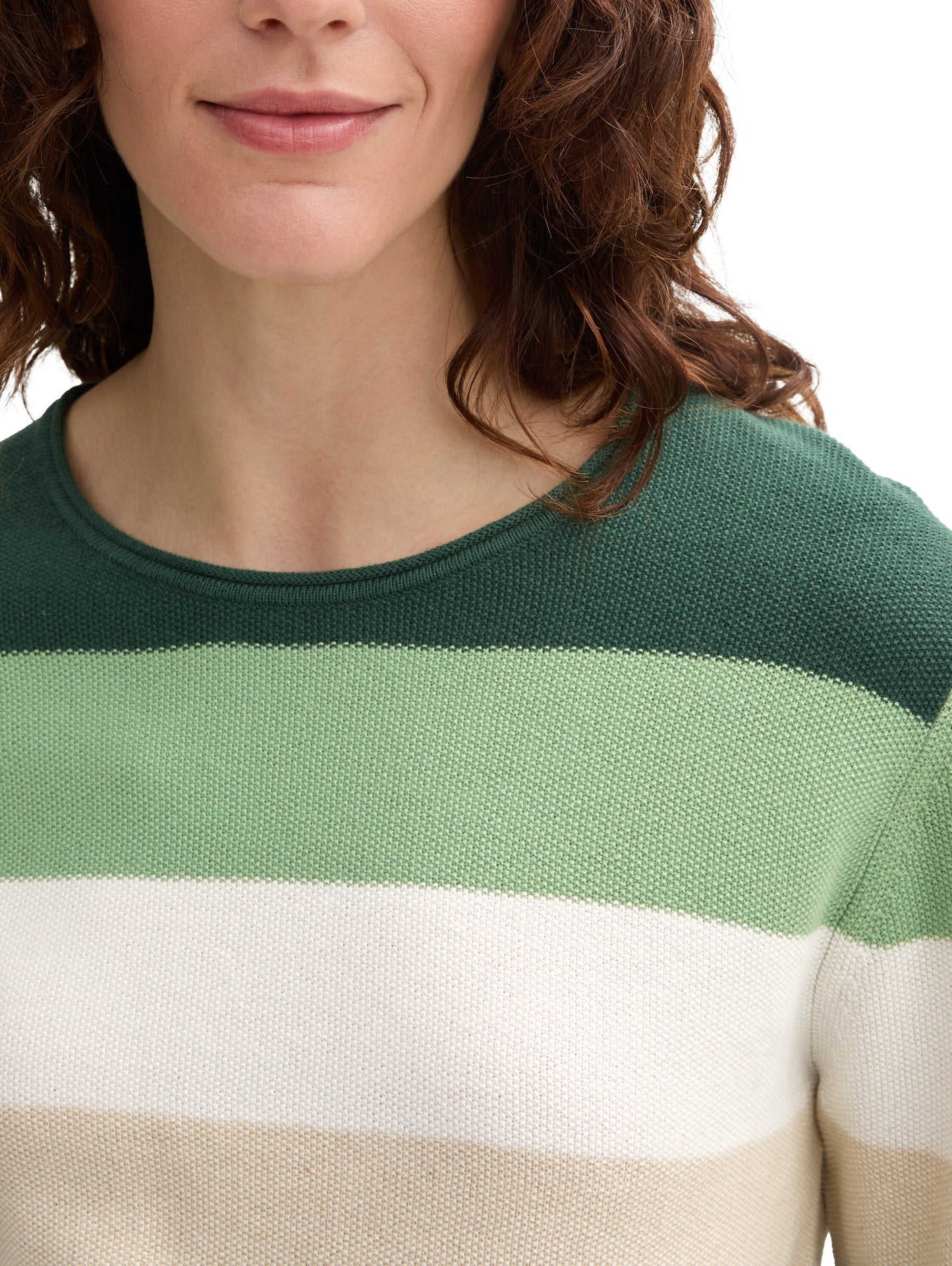 Gestreifter Strickpullover