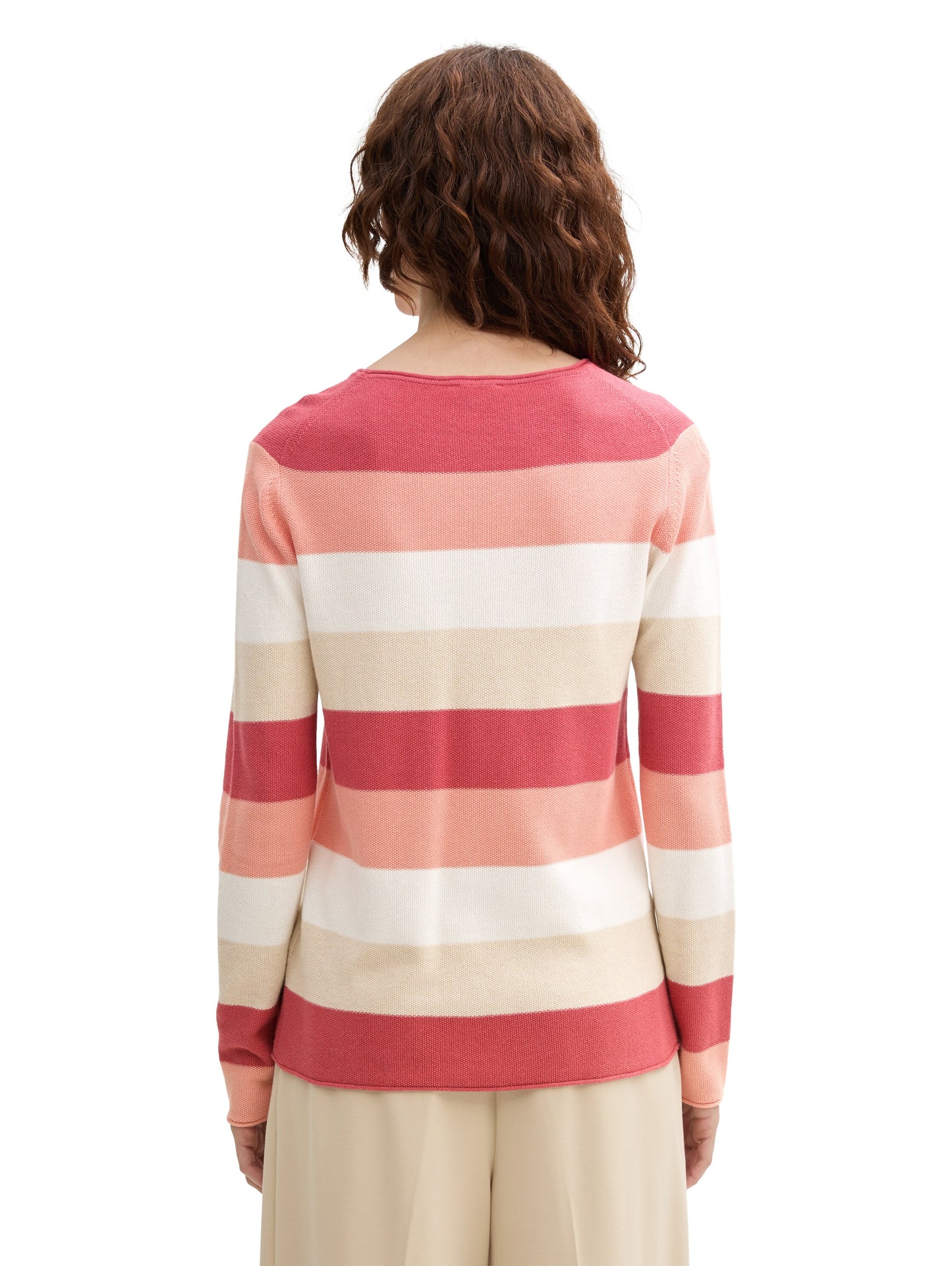 Gestreifter Strickpullover