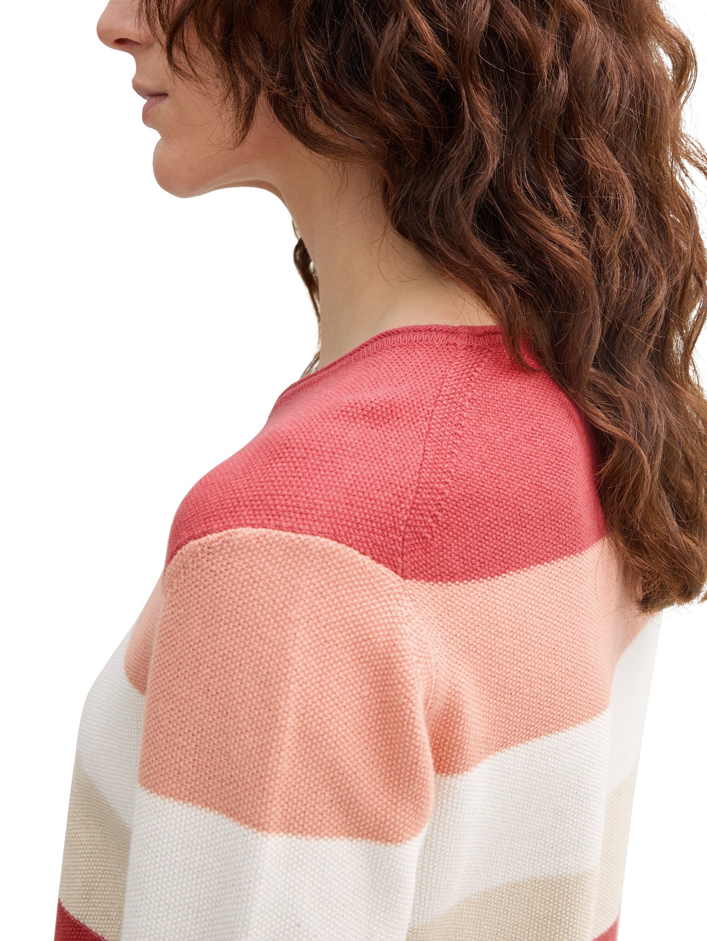 Gestreifter Strickpullover