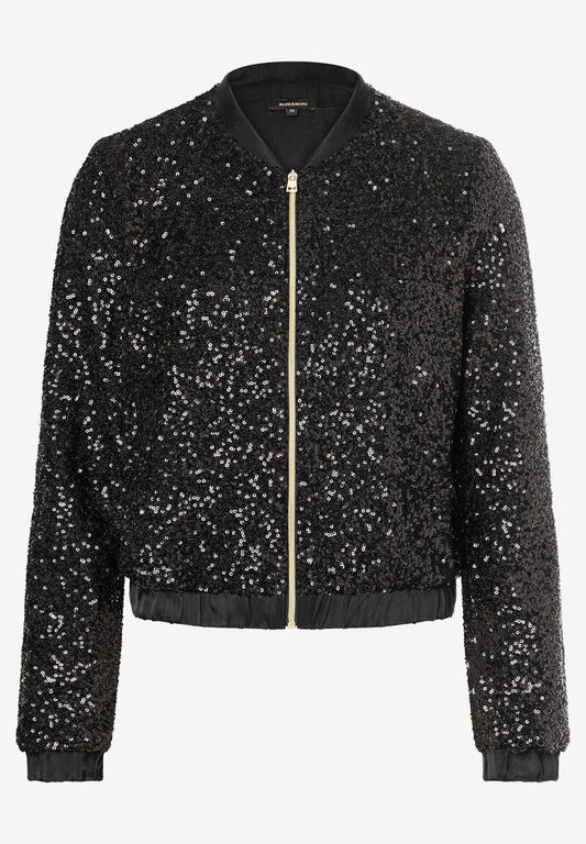 Paillettenblouson  schwarz  Party-Kollektion