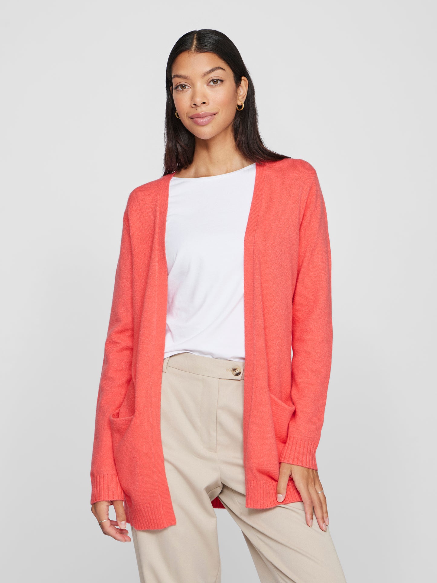 VIRIL OPEN L/S KNIT CARDIGAN - NOOS