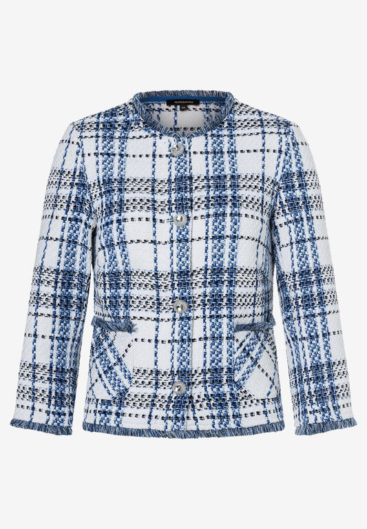 Bouclé Jacke  kariert  Frühjahrs-Kollektion