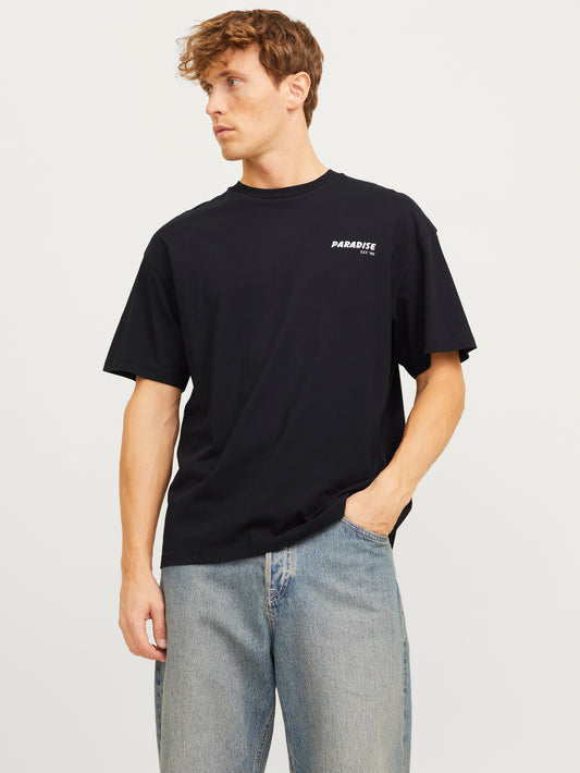 JJCHARGE PRINTED TEE SS CREW NECK LN