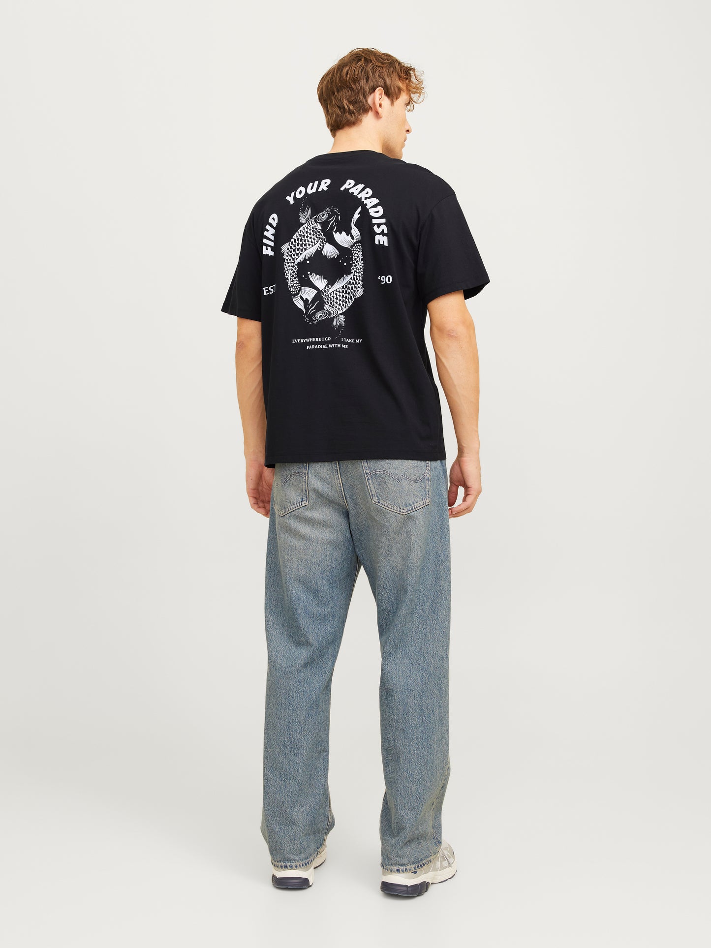 JJCHARGE PRINTED TEE SS CREW NECK LN
