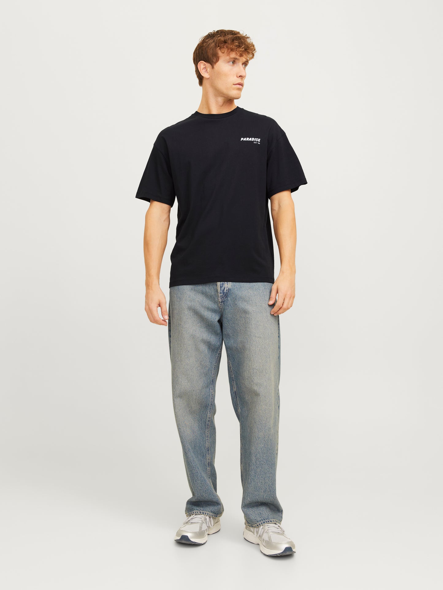 JJCHARGE PRINTED TEE SS CREW NECK LN