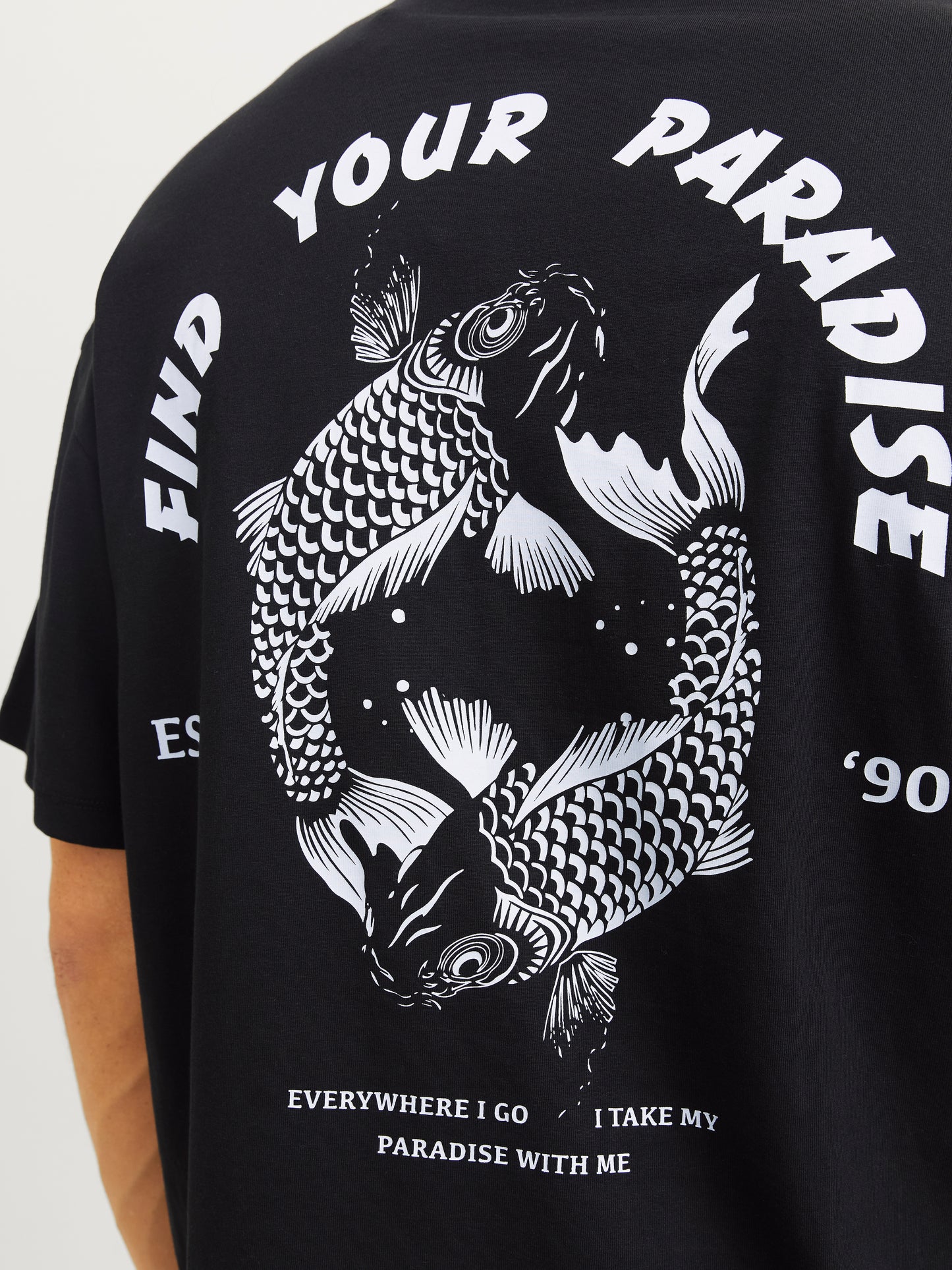 JJCHARGE PRINTED TEE SS CREW NECK LN