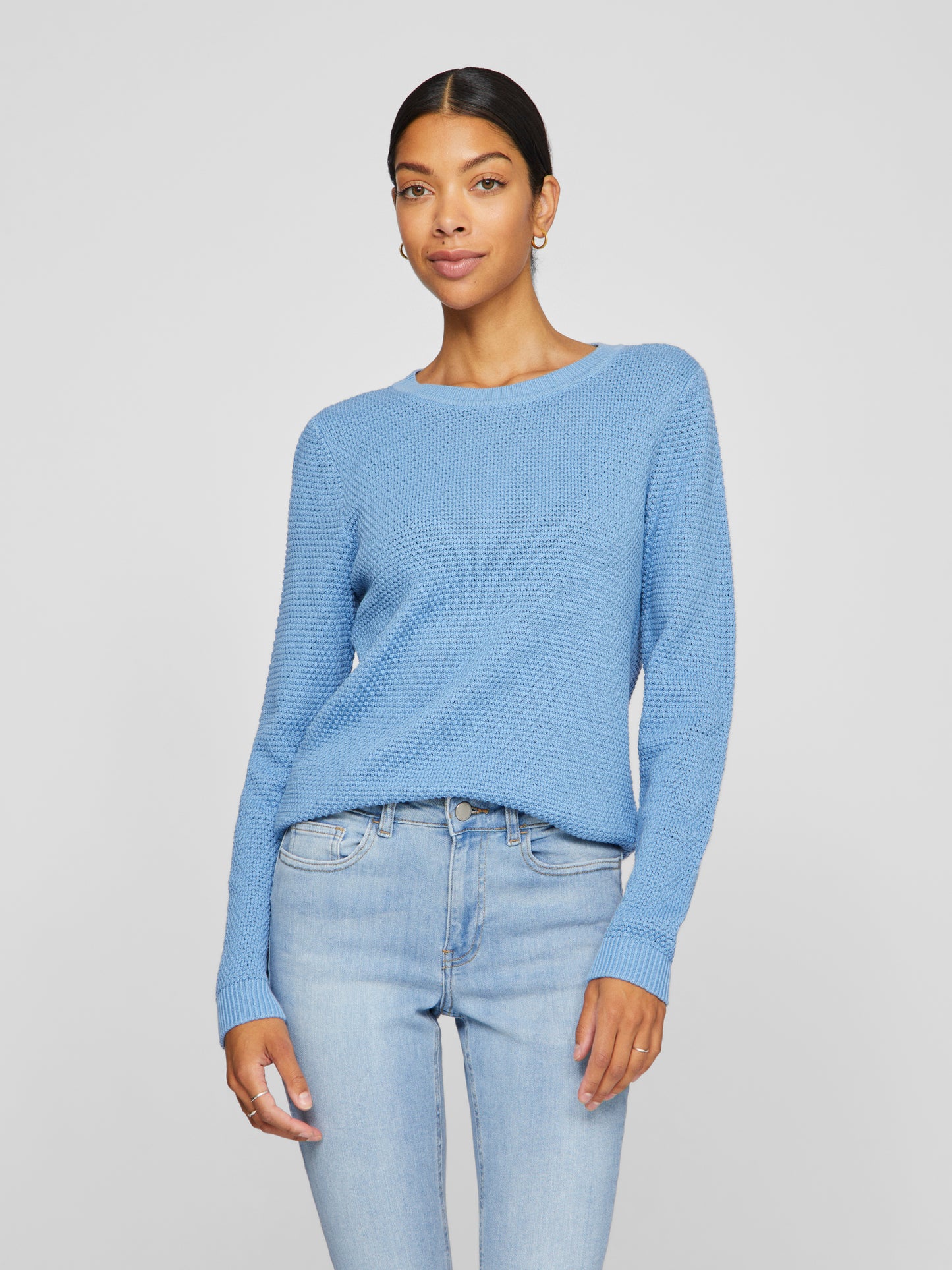 VIDALO O-NECK L/S KNIT TOP- NOOS