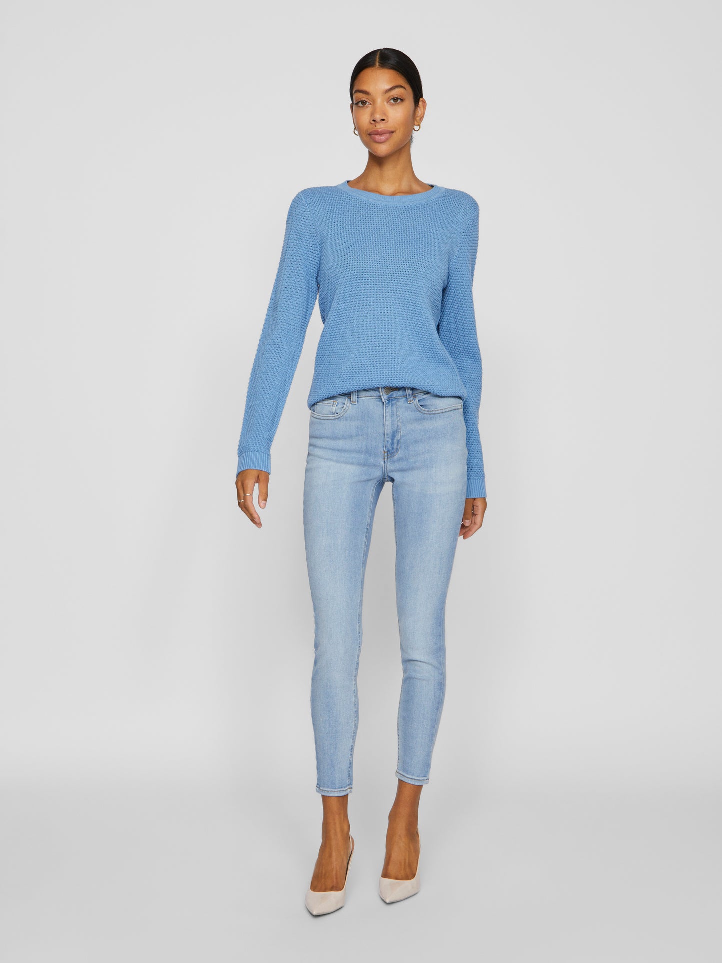 VIDALO O-NECK L/S KNIT TOP- NOOS