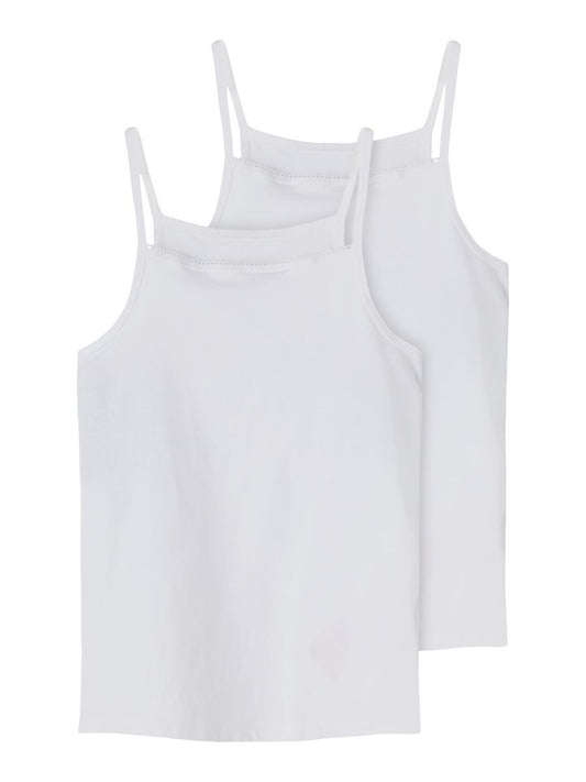 NKFSTRAP TOP 2P SOLID BRIGHT WHITE NOOS