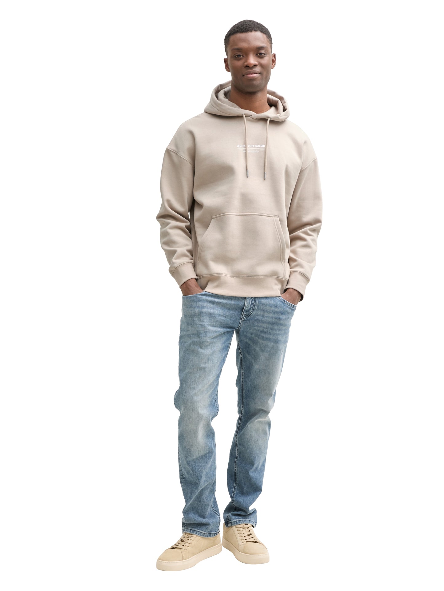 Relaxed Hoodie Sweatshirt mit Logo Print