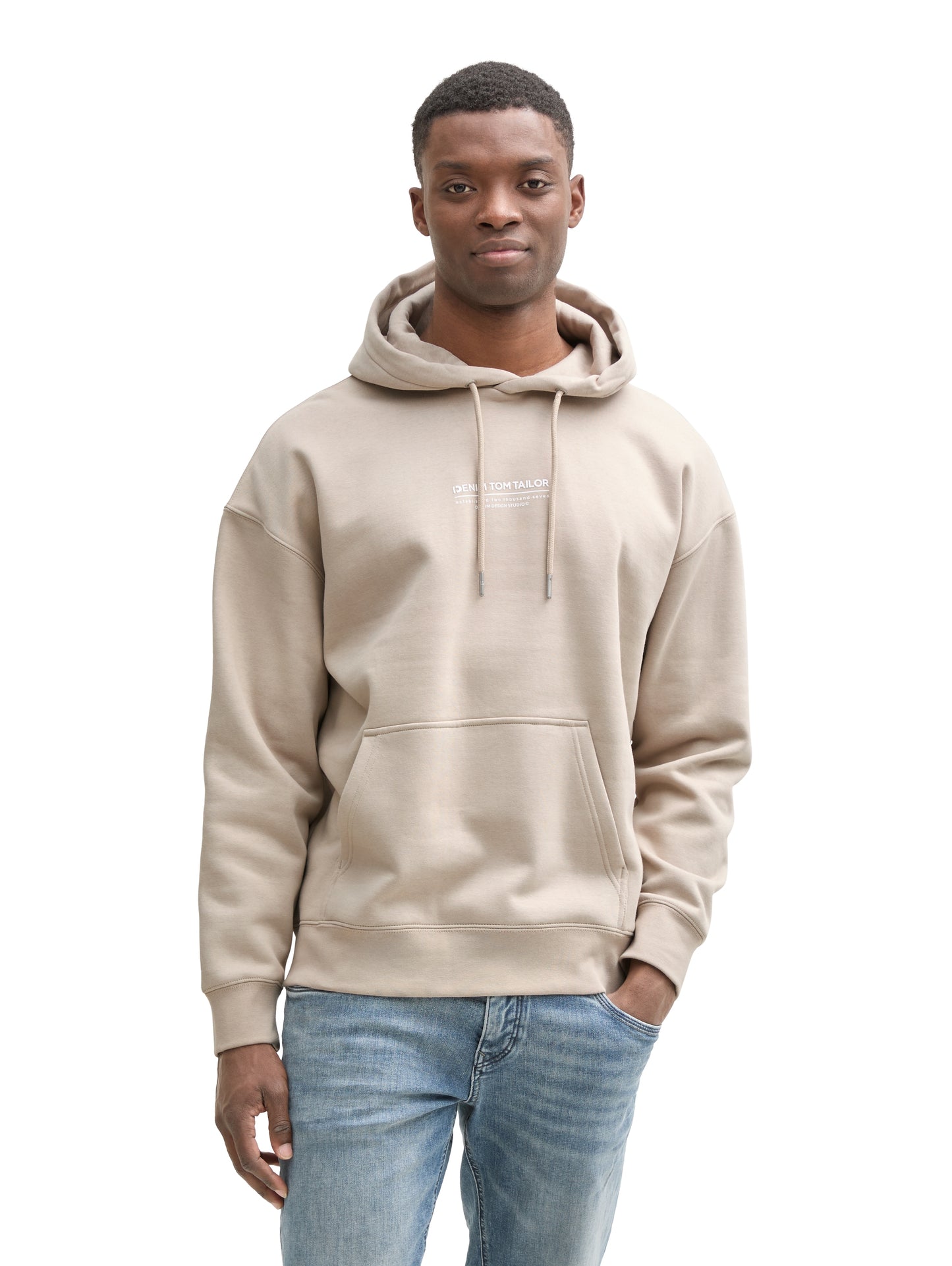 Relaxed Hoodie Sweatshirt mit Logo Print