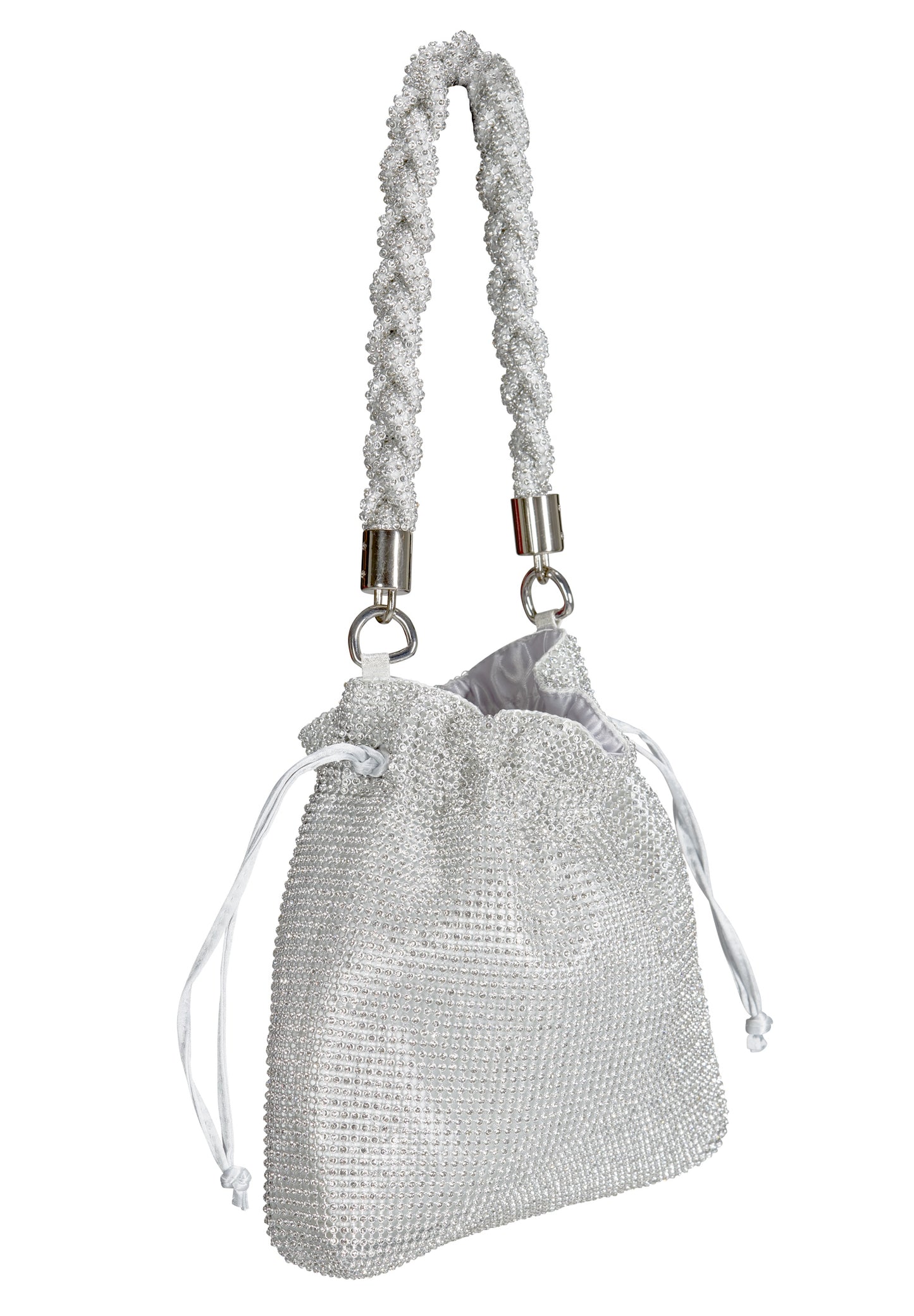 Abendtasche aus Strassgewebe